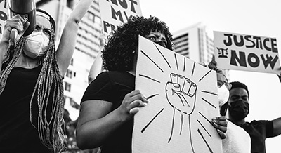 people at a protest